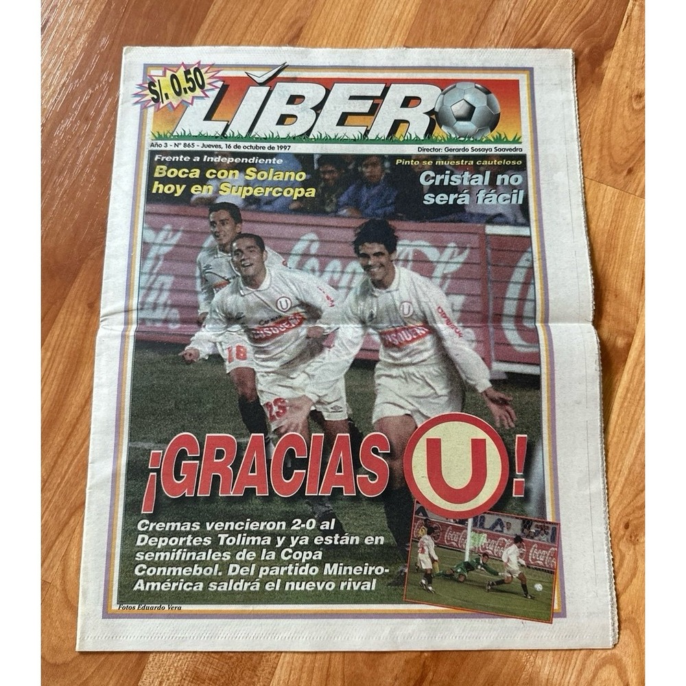 VTG Lider Soccer Newspaper 1997Gracias U‎